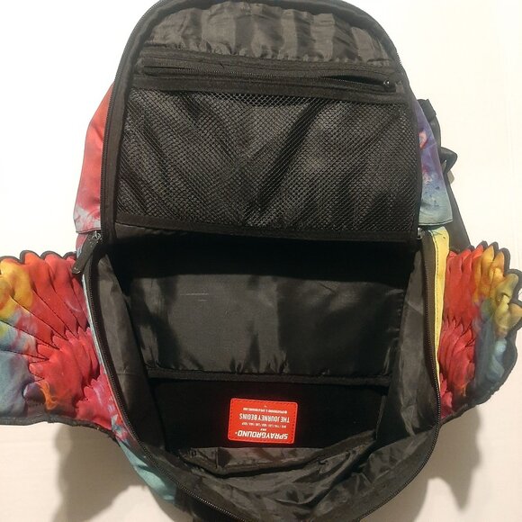 Genuine SPRAYGROUND Backpack DLX Tripppy Wings Psychedelic smoke rarest colorway - Picture 10 of 13